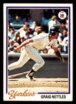 1978 Topps Base Set #250 Graig Nettles
