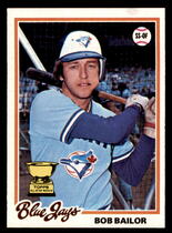 1978 Topps Base Set #196 Bob Bailor