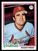 1978 Topps Base Set #504 Roger Freed