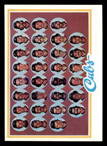 1978 Topps Base Set #302 Cubs Team