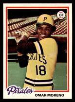 1978 Topps Base Set #283 Omar Moreno
