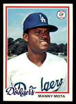 1978 Topps Base Set #228 Manny Mota