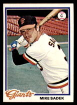 1978 Topps Base Set #8 Mike Sadek