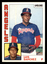 1984 O-Pee-Chee OPC Base Set #258 Luis Sanchez