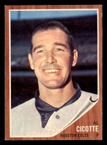 1962 Topps Base Set #126 Al Cicotte