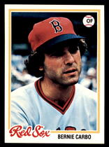 1978 Topps Base Set #524 Bernie Carbo