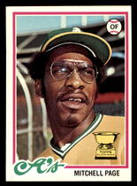 1978 Topps Base Set #55 Mitchell Page