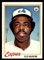 1978 Topps Base Set #185 Ellis Valentine
