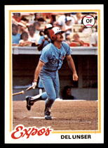 1978 Topps Base Set #348 Del Unser