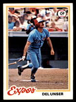1978 Topps Base Set #348 Del Unser
