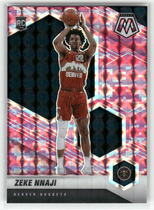 2020 Panini Mosaic Pink Camo #231 Zeke Nnaji