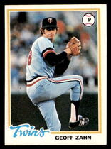 1978 Topps Base Set #27 Geoff Zahn