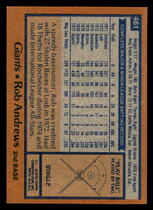 1978 Topps Base Set #467 Alvin Dark