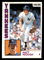 1984 O-Pee-Chee OPC Base Set #203 Matt Keough