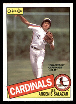 1985 O-Pee-Chee OPC Base Set #154 Argenis Salazar