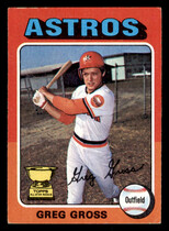 1975 Topps Base Set #334 Greg Gross