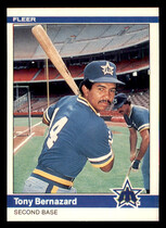 1984 Fleer Base Set #606 Tony Bernazard