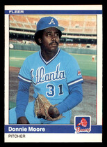 1984 Fleer Base Set #185 Donnie Moore