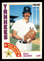 1984 O-Pee-Chee OPC Base Set #204 Ron Guidry
