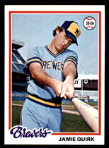 1978 Topps Base Set #95 Jamie Quirk