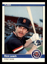 1984 Fleer Base Set #84 Rick Leach