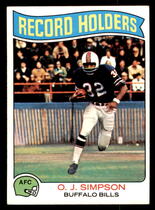 1975 Topps Base Set #355 O. J. Simpson RB