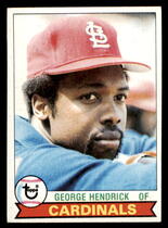 1979 Topps Base Set #175 George Hendrick