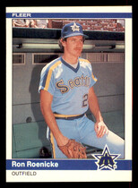 1984 Fleer Base Set #618 Ron Roenicke