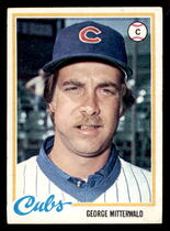 1978 Topps Base Set #688 George Mitterwald