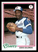 1978 Topps Base Set #598 Eddie Solomon