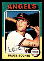 1975 Topps Base Set #392 Bruce Bochte