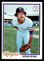 1978 Topps Base Set #92 Adrian Devine