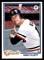 1978 Topps Base Set #719 Randy Elliott