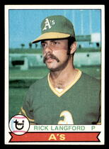 1979 Topps Base Set #29 Rick Langford