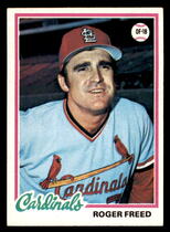1978 Topps Base Set #504 Roger Freed
