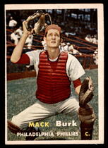 1957 Topps Base Set #91 Mack Burk