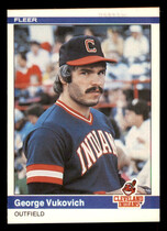 1984 Fleer Base Set #555 George Vuckovich