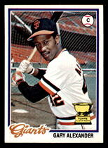 1978 Topps Base Set #624 Gary Alexander
