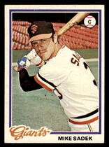 1978 Topps Base Set #8 Mike Sadek