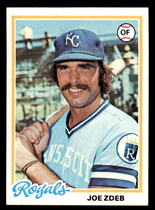 1978 Topps Base Set #408 Joe Zdeb