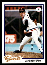 1978 Topps Base Set #338 Dave Heaverlo