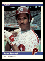 1984 Fleer Base Set #47 Juan Samuel