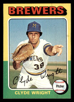 1975 Topps Base Set #408 Clyde Wright