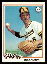 1978 Topps Base Set #392 Billy Almon