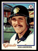 1978 Topps Base Set #461 Rob Andrews