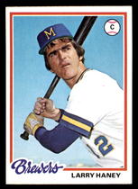1978 Topps Base Set #391 Larry Haney