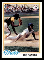 1978 Topps Base Set #544 Len Randle