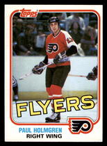 1981 Topps Base Set #E105 Paul Holmgren