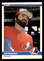 1984 Fleer Base Set #283 Jeff Reardon