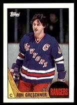 1987 Topps Base Set #159 Ron Greschner